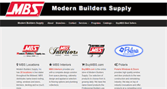 Desktop Screenshot of modernbuilderssupply.com