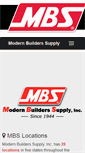 Mobile Screenshot of modernbuilderssupply.com