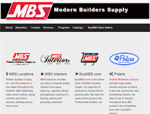 Tablet Screenshot of modernbuilderssupply.com